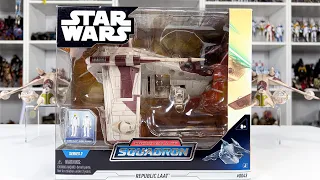 Micro Galaxy Squadron Republic LAAT Gunship Unboxing and Review from Jazwares