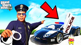 Franklin JOIN The POLICE In GTA 5 | SHINCHAN and CHOP