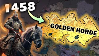 All Golden Horde Provinces By 1458 As EU4 1.36 Kazan - The Most Fun Horde!!