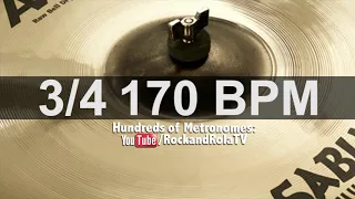 🔴 170 BPM 3/4 Ride Metronome