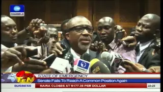 News@10:Senate Fails To Reach Decision Again On State Of Emergency 25/11/14 Pt.2