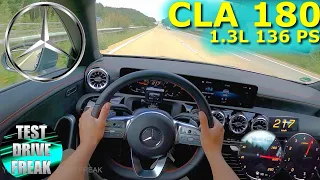 2021 Mercedes Benz CLA 180 136 PS TOP SPEED AUTOBAHN DRIVE POV