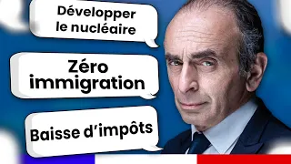 Éric Zemmour : 10 mesures pour comprendre son programme (Présidentielle 2022)