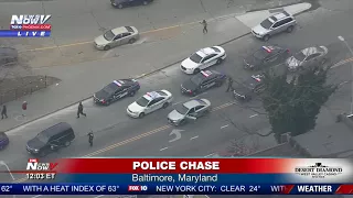 WATCH: Wild Police Chase In Baltimore - Watch That Ending! (FNN)