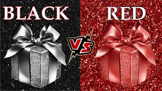 BLACK VS RED ✨ CHOOSE YOUR GIFT 🎁 CHOOSE ONE GIFT 💝