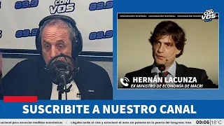 Hernán Lacunza: "Tienen razón lo que tienen los que advierten del atraso cambiario"