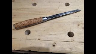 A DIY mortise chisel made from scrap iron