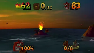 Crash Bandicoot:The Wrath of Cortex - Level 9 - That Sinking Feeling (Crystal,Gem & Relic)