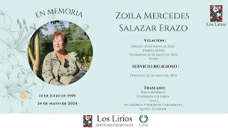 En memoria de: Zoila Mercedes Salazar Erazo