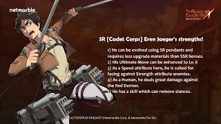 [7DS] How to defeat the Red Demon using SR [Cadet Corps] Eren Jaeger
