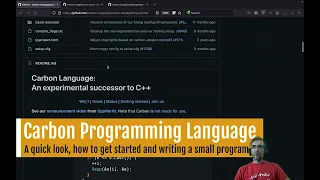 Carbon Programming Language; the new C++ successor from Google. Why? How? and a test drive