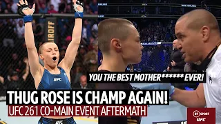 "You the best ever!" Rose Namajunas in tears after incredible win at UFC 261