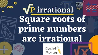 Proof square root of prime numbers are irrational