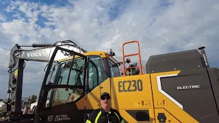 Volvo’s EC230 Electric Excavator at Utility Expo 2023