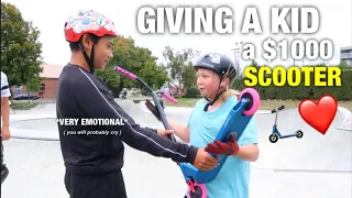 Giving a $1000 Scooter to a Random Kid