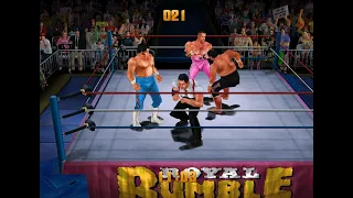 WWF Legends - Challenge 64 Beta Test CPU Matches - 24-Man Royal Rumble