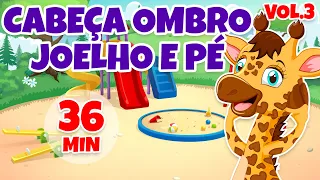 Cabeça Ombro Joelho e Pé -Poesia Infantil Vol. 3 - Giramille 36 min | Desenho Animado Musical