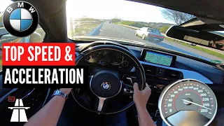 🏁 BMW 435d xDrive Acceleration & Top Speed on german Autobahn