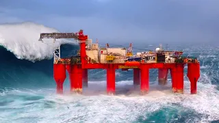 Life Inside Giant Offshore Rigs in the Middle of a Storm