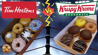 Krispy Kreme vs Tims Hortons | Tasting donuts