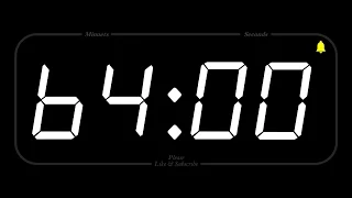 64 MINUTE - TIMER & ALARM - 1080p - COUNTDOWN