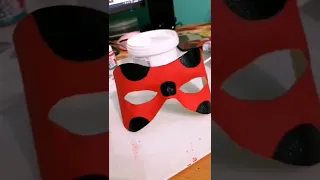 Making a Ladybug mask 🐞 | Miraculous Ladybug #cosplay