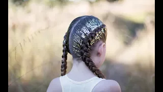 Dutch Glitter Braids | Cute Girls Hairstyles