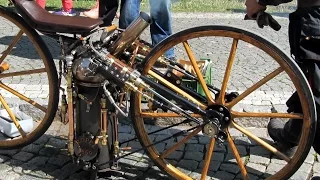 The FIRST Steam Motorcycle in the world, ROPER 1869 year!