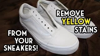 How To Remove Yellow Stains From Your Sneakers | The SIMPLEST and MOST EFFECTIVE Way