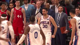 Sixers vs. Blazers Final Minute of Game (Wild Finish)