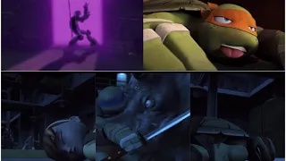 Teenage Mutant Ninja Turtles: 2012 - Controlled Karai captures the Turtles and April