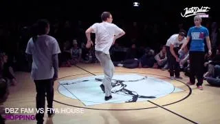 JUSTE DEBOUT SWITZERLAND 2014 - POPPING FINAL (DBZ Fam vs Fiya House)