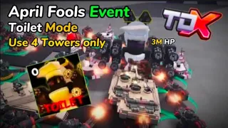 TDX SOLO April Fools Event 4 Tower | Roblox Tower Defense X
