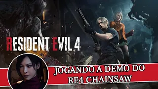 RESIDENT EVIL 4 REMAKE: CHAINSAW DEMO| - |JOGANDO A PRIMEIRA VEZ 😍😍😍