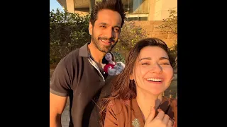 Hania Amir and Wahaj Ali fun at Mujhe Pyar hua tha drama shooting #short