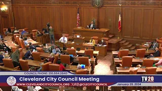 Cleveland City Council Meeting, January 29, 2024