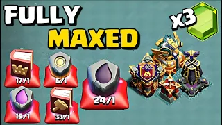 I Spent 3 GEMS to MAX TownHall 16 | UPGRADE SPREE for the NEW UPDATE in Clash of Clans