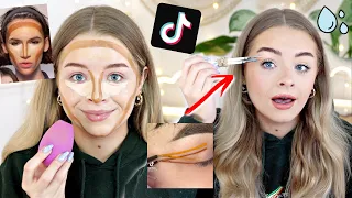 TESTING MORE TIKTOK MAKEUP HACKS/TECHNIQUES!