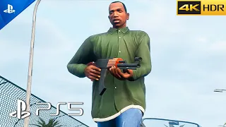 Massive Graphics Improvement - GTA San Andreas Definitive Edition Gameplay [4k HDR 60FPS]