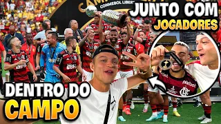 FLAMENGO TRICAMPEÃO DA LIBERTADORES E EU TAVA DENTRO DO CAMPO!! Flamengo 1 x 0 Athletico PR