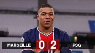 PSG vs Olympique Marseille 2-0 Match Goals And Highlights