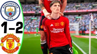 Manchester City vs Manchester United 1-2 - All Goals and Highlights - 2024 🔥 GARNACHO