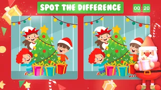 Spot the Difference : Christmas 🎄 | New Year Puzzle Quiz | Find the Difference | Fun Challenge