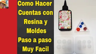 Como Hacer Cuentas con Resina y Moldes Paso a paso muy Facil