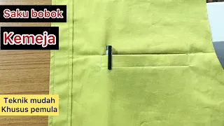 CARA MUDAH MEMBUAT SAKU BOBOK KEMEJA