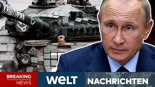 PUTINS KRIEG: Luftalarm und Raketenangriffe! Heftige Attacken im Osten der Ukraine | WELT Newsstream