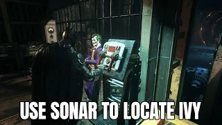 Use The Batmobile Sonar To Locate & Release Ivys Plant On Founders Island - Mission Walkthrough