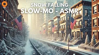 Snow falling in Slow Mo - ASMR