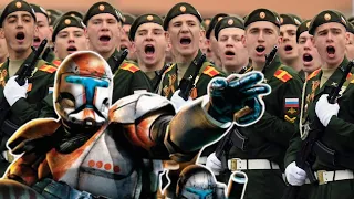 I put the Republic Commando theme over the Russian army