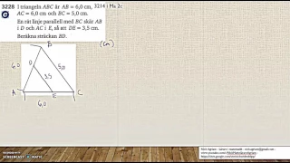 Matematik 5000 Ma 2bc VUX - Kapitel 3 - Topptriangelsatsen och transversalsatsen - 3228